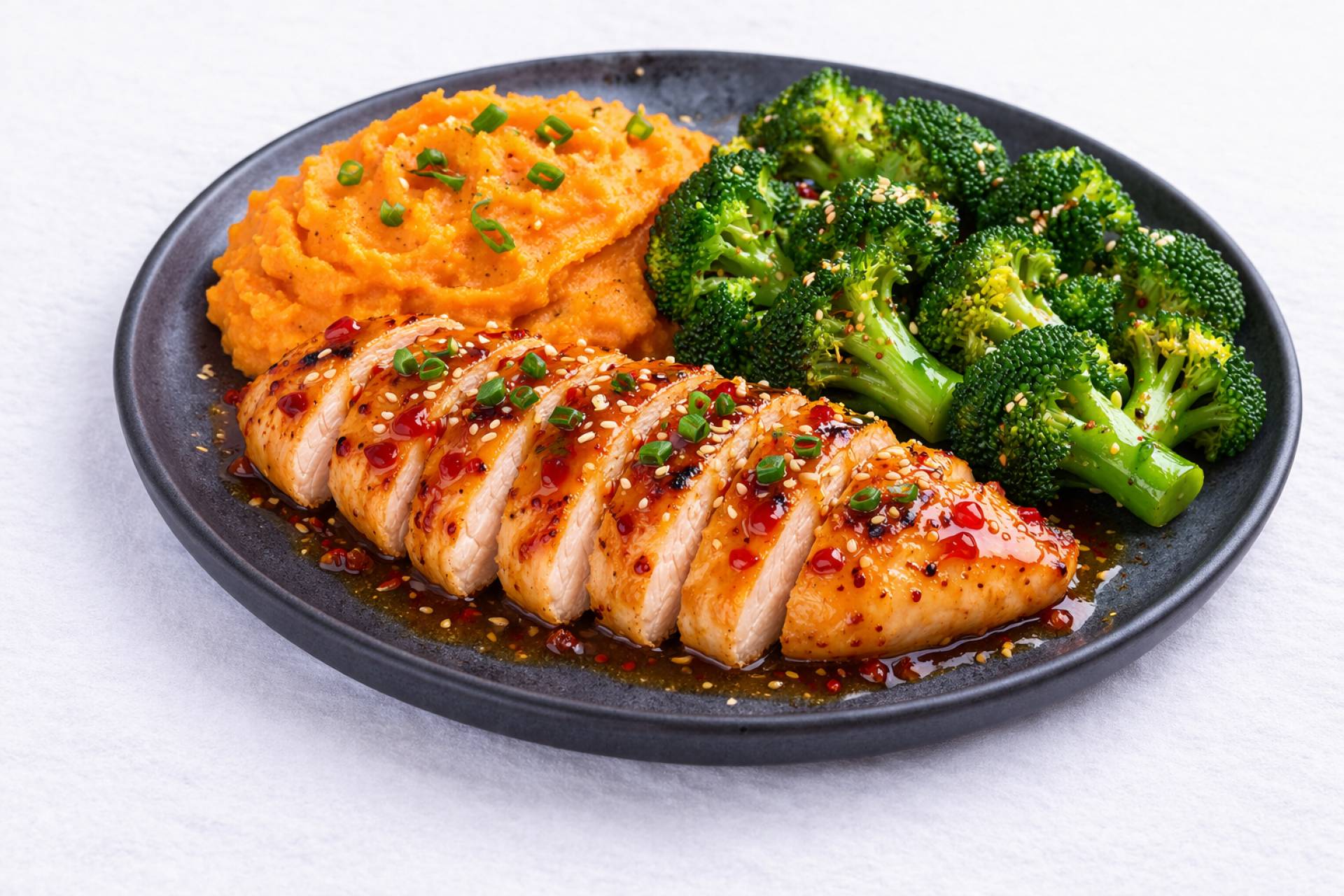 Orange Chicken with White Rice & Broccoli