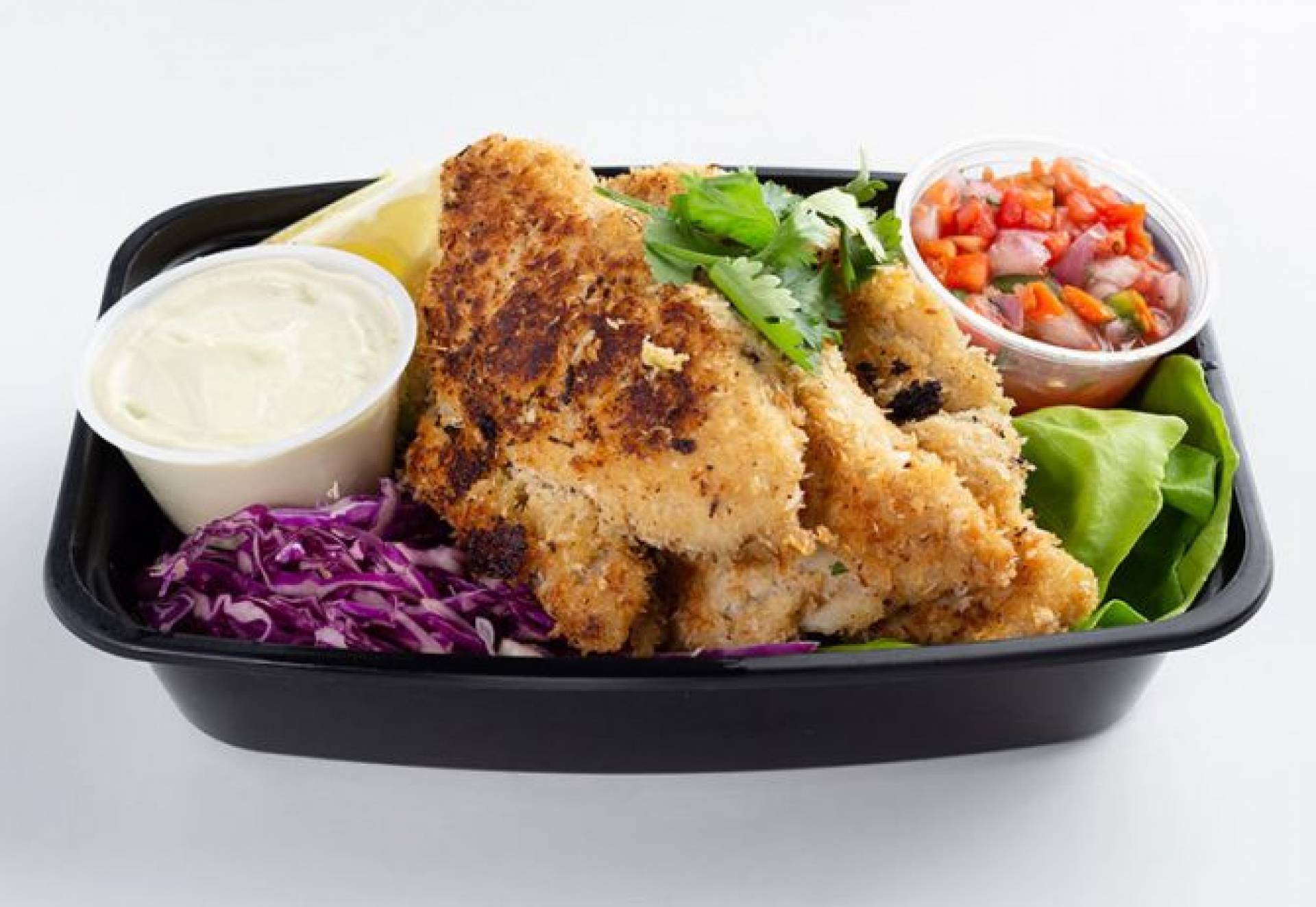 Summertime Coconut Crusted Fish Tacos