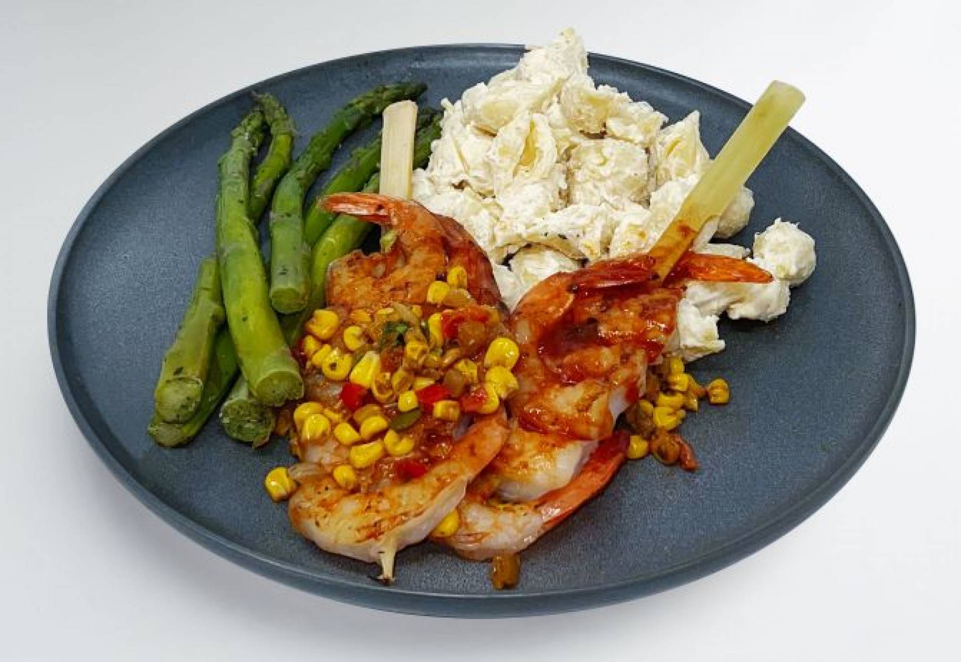 Texas BBQ Skewered Shrimp