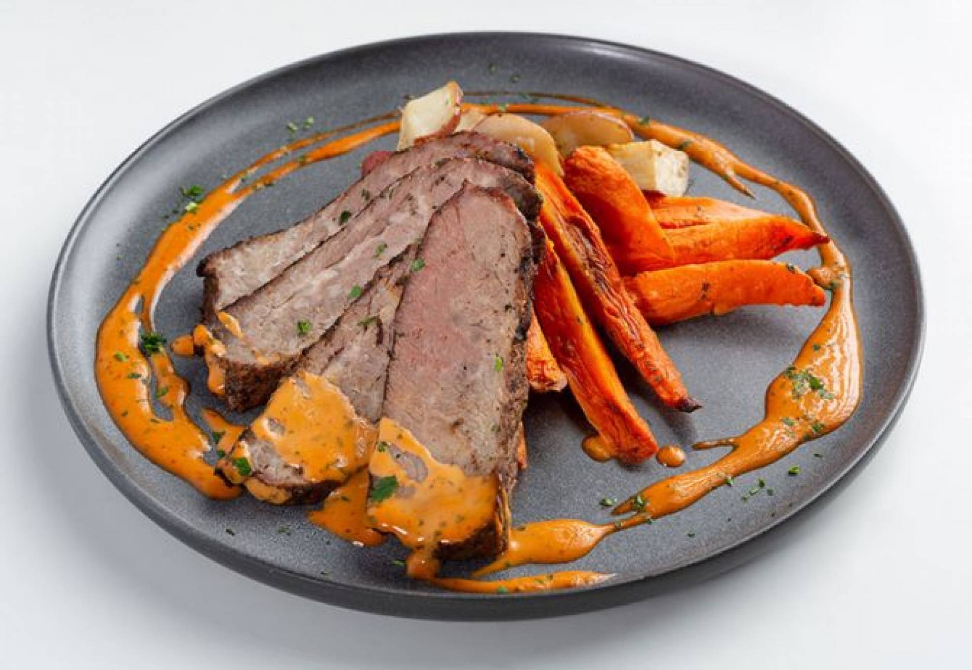 Flame Grilled Cowboy Crusted Steak
