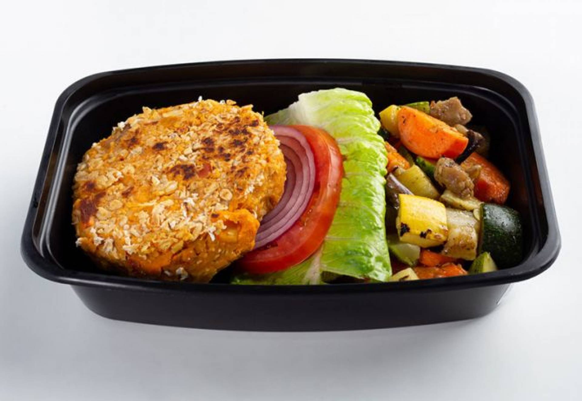 Chickpea & Sweet Potato BBQ Burger