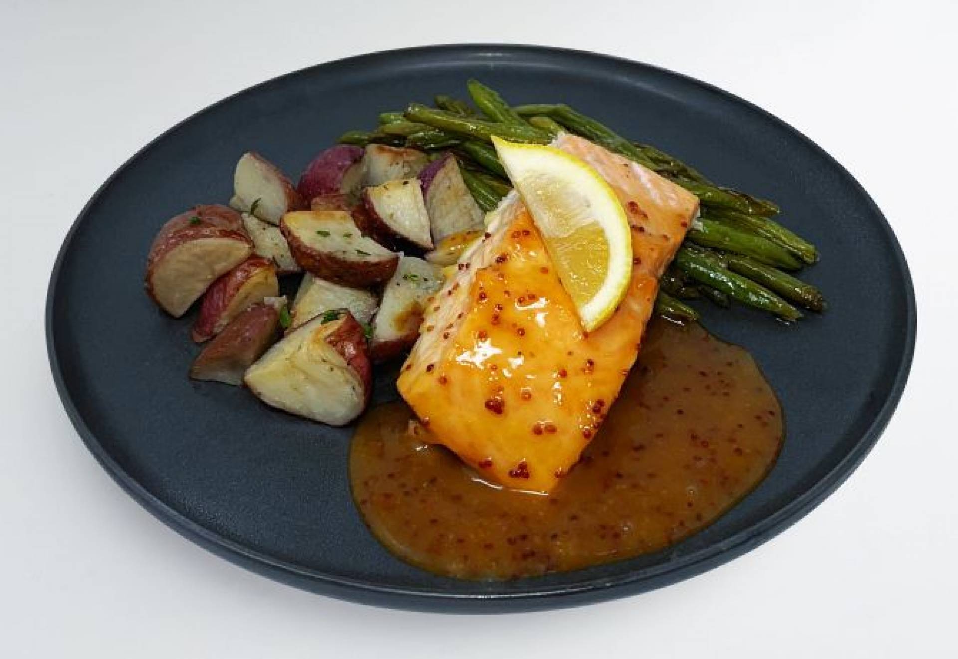 Honey Mustard Seared Salmon