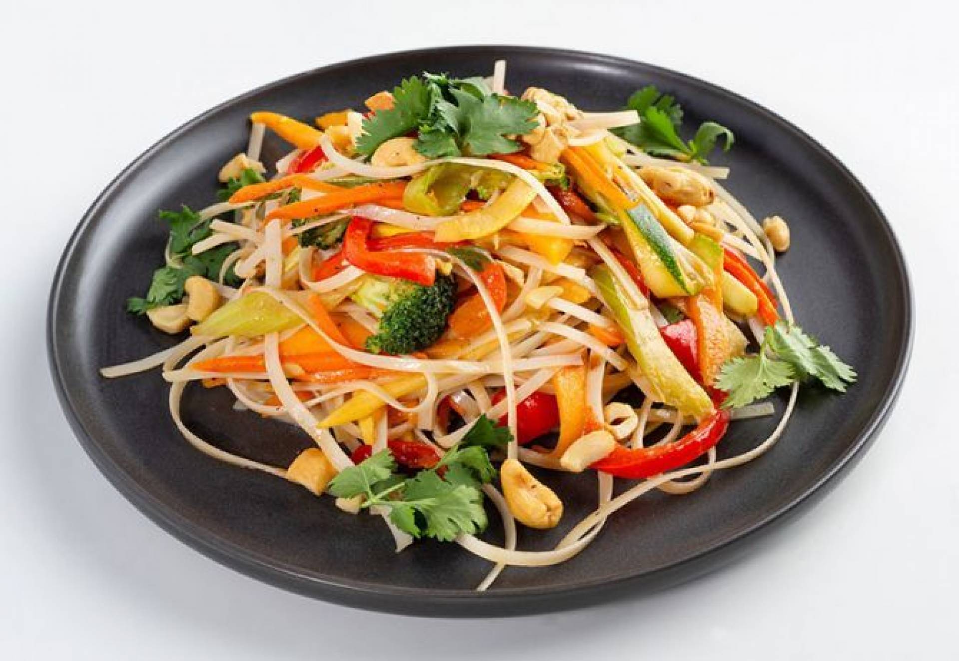 Asian Vegetable Pad Thai Noodle Stir Fry