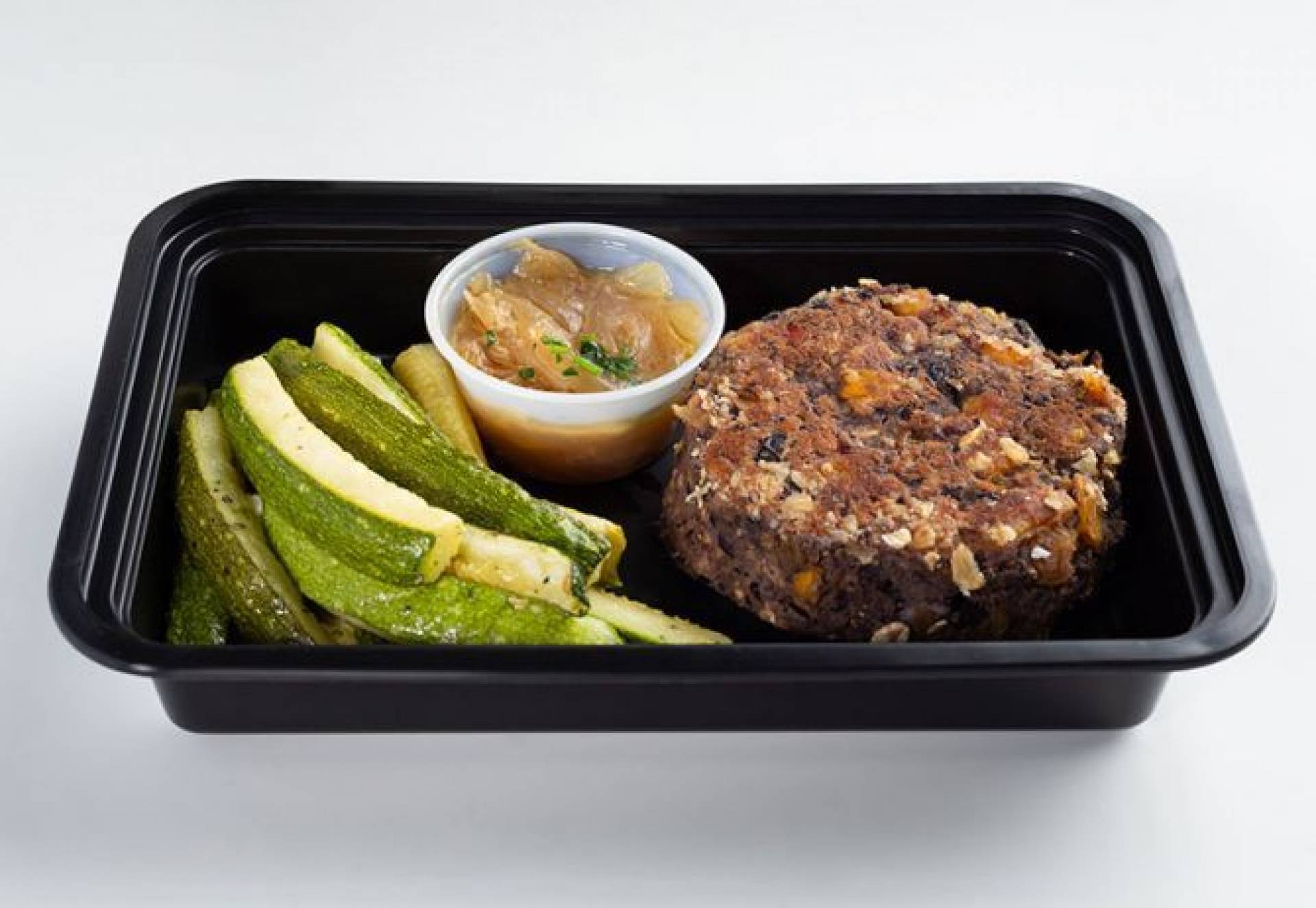 Black Bean & Seared Sweet Plantain Burger
